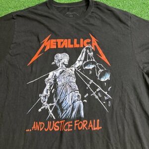 Metallica ...And Justice For All Short Sleeve Black T-Shirt‎ Mens Size XL